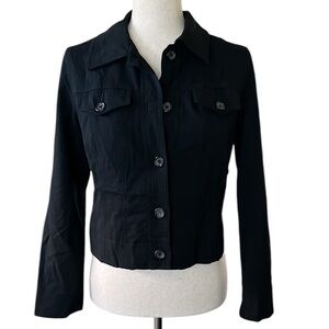 Hugo Buscati Collection black Wool Blend Blazer Jacket